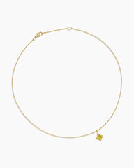 Cable Collectibles® Teen Quad Necklace in 18K Yellow Gold with Peridot