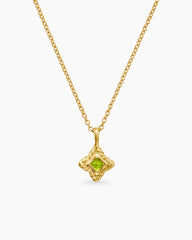 Cable Collectibles® Teen Quad Necklace in 18K Yellow Gold with Peridot