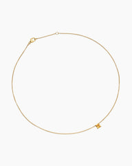 Chatelaine® Teen Necklace in 18K Yellow Gold with Citrine, 4mm