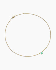 Chatelaine® Teen Necklace in 18K Yellow Gold with Chrysoprase, 4mm