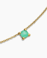 Chatelaine® Teen Necklace in 18K Yellow Gold with Chrysoprase, 4mm