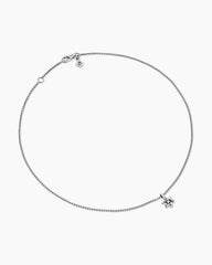 Cable Collectibles® Teen Star of David Necklace in Sterling Silver with Center Diamond