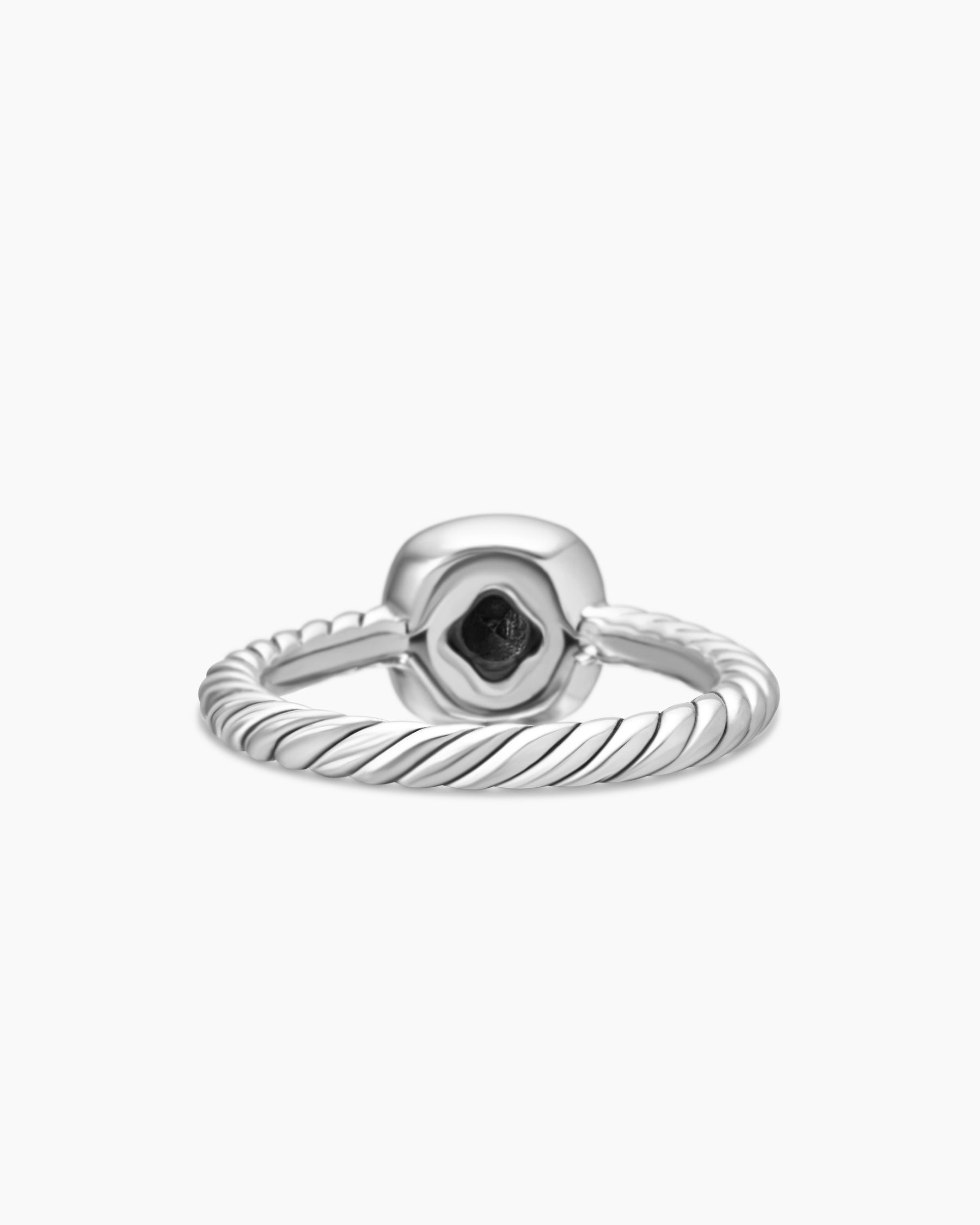 Albion® Teen Ring in Sterling Silver with Black Onyx and Diamonds, 4mm