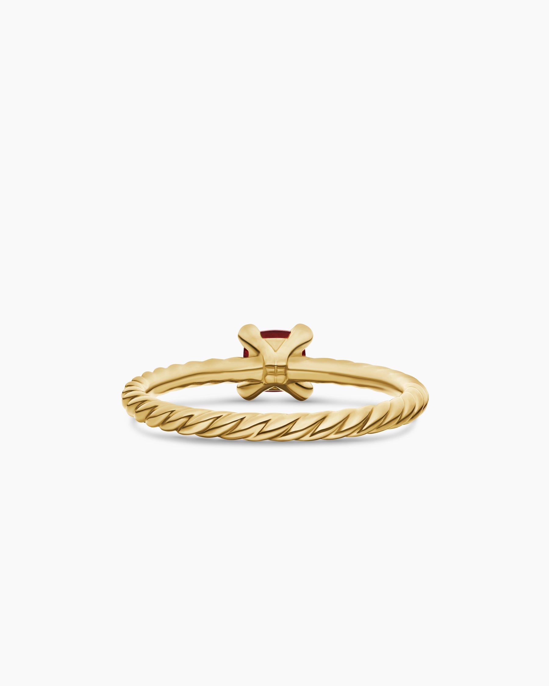 Chatelaine® Teen Ring in 18K Yellow Gold with Garnet, 4mm