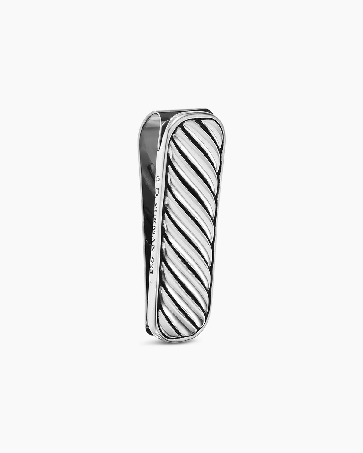 Cable Money Clip in Sterling Silver, 51mm