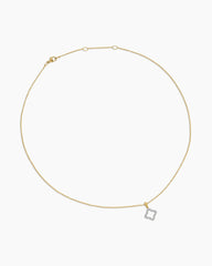 Cable Collectibles® Quatrefoil Necklace in 18K Yellow Gold with Diamonds, 17.5mm