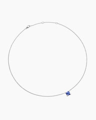 Petite Chatelaine® Pendant Necklace in 18K White Gold with Tanzanite and Diamonds, 7mm