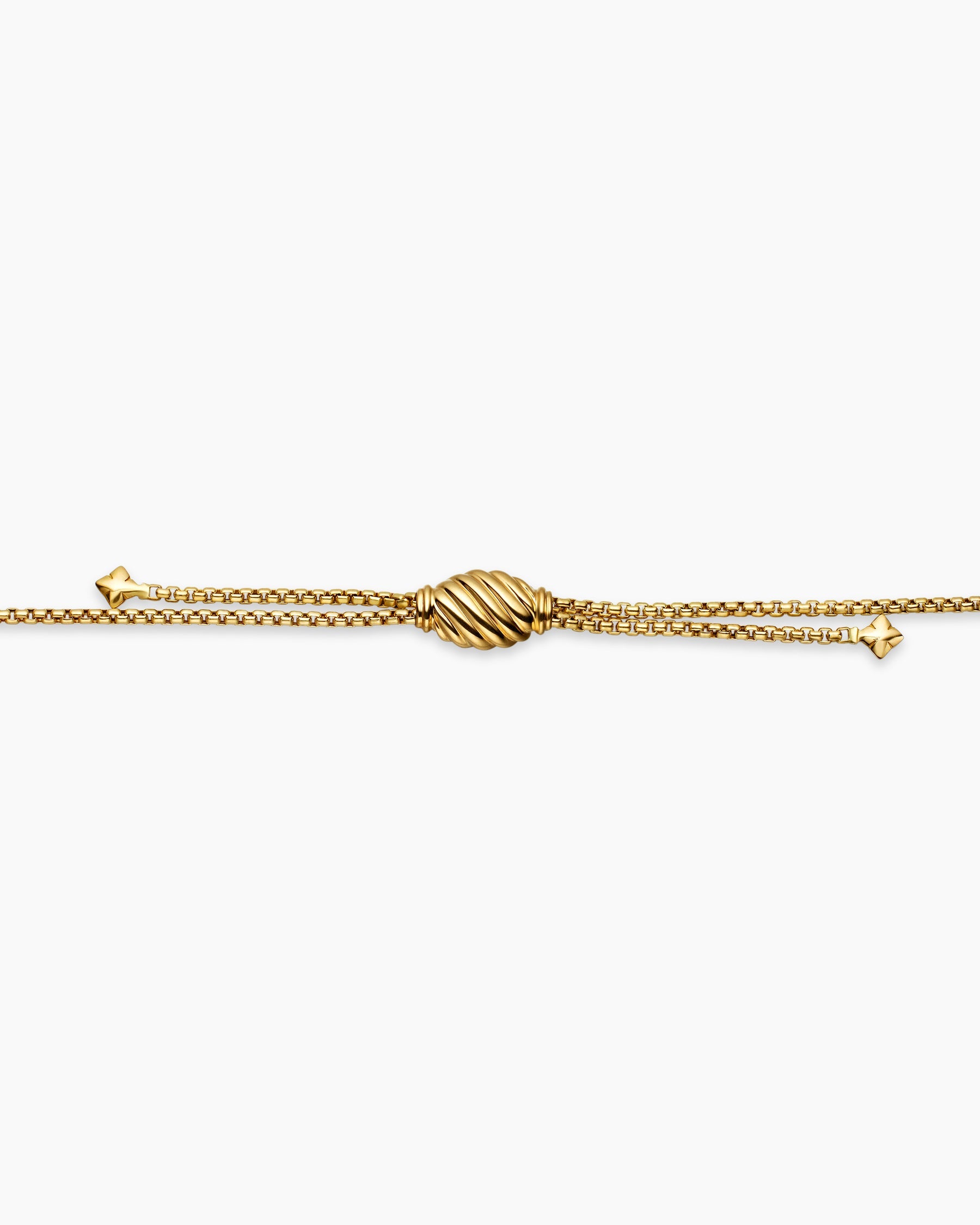 Box Chain Slider Necklace in 18K Yellow Gold, 1.7mm