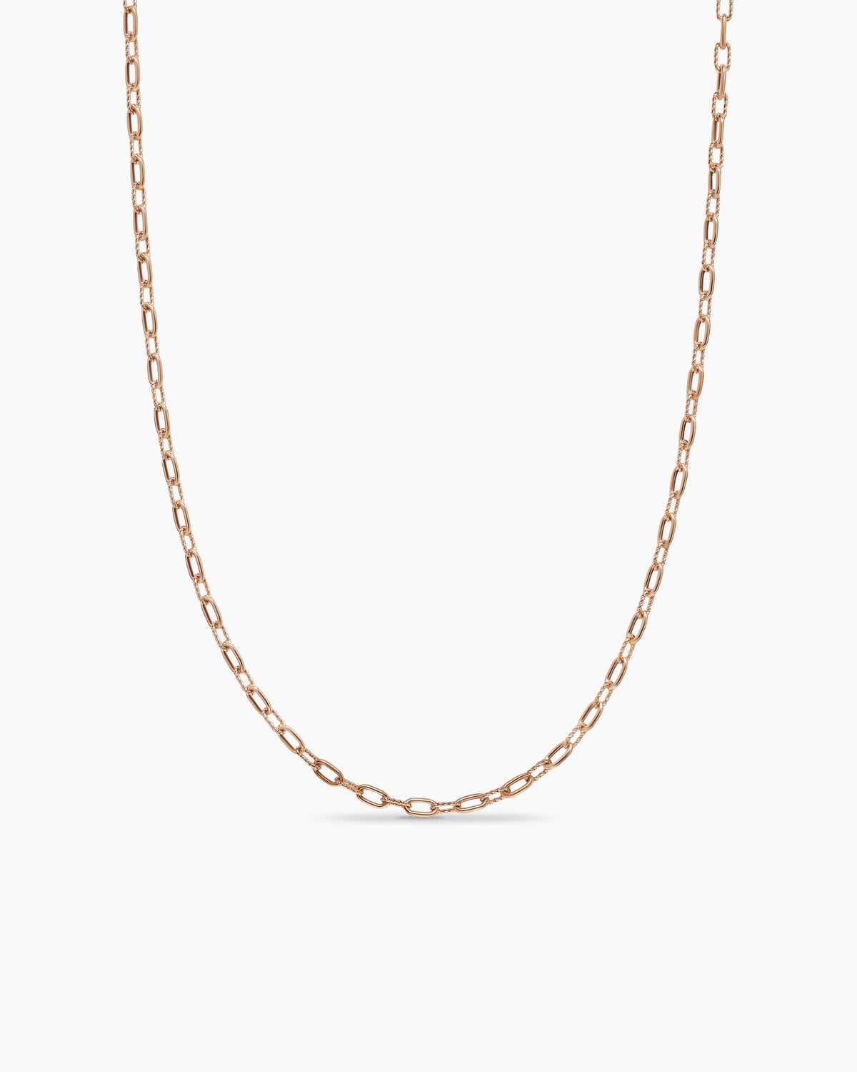 DY Madison® Chain Necklace in 18K Rose Gold, 3mm