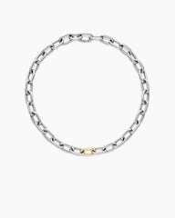 DY Madison® Chain Necklace in Sterling Silver with 18K Yellow Gold, 11mm