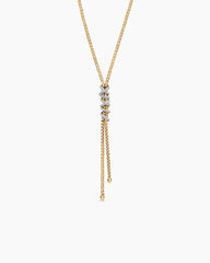 Helena Y Necklace in 18K Yellow Gold with Diamonds