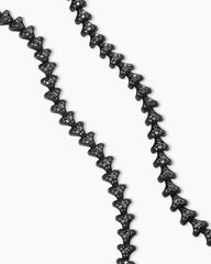 Armory® Necklace in Black Titanium with Black Diamonds, 9.5mm