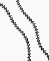 Armory® Necklace in Sterling Silver with Black Diamonds, 9.5mm