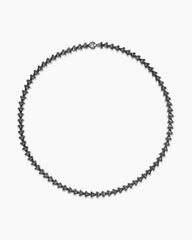 Armory® Necklace in Sterling Silver with Black Diamonds, 9.5mm