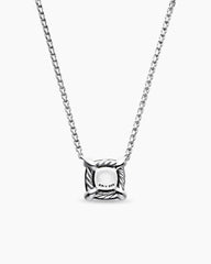 Petite Chatelaine® Pendant Necklace in Sterling Silver with Black Onyx and Diamonds, 9mm