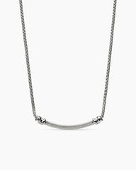 Petite Helena Wrap Station Necklace in Sterling Silver with 18K Yellow Gold and Diamonds, 29mm