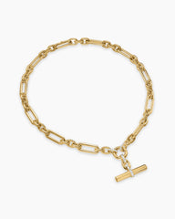 Lexington Chain Necklace in 18K Yellow Gold with Diamonds, 9.8mm