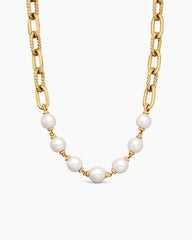 DY Madison® Pearl Chain Necklace in 18K Yellow Gold with Pearls, 13mm