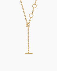 DY Madison® Three Ring Chain Necklace in 18K Yellow Gold, 3mm