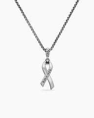 Cable Collectibles® Ribbon Necklace in Sterling Silver with Pink Sapphires, 24.4mm