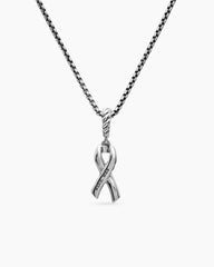 Cable Collectibles® Ribbon Necklace in Sterling Silver with Pink Enamel, 24.4mm