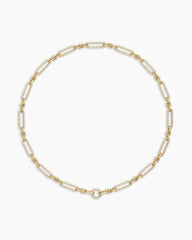 Lexington Chain Necklace in 18K Yellow Gold with Diamonds, 6.5mm