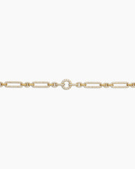 Lexington Chain Necklace in 18K Yellow Gold with Diamonds, 6.5mm