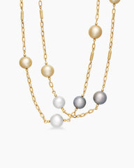 DY Madison® Color Pearl Necklace in 18K Yellow Gold with Pearls, 6.2mm