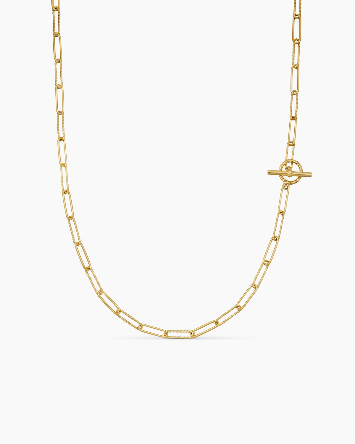 DY Madison® Elongated Chain Necklace in 18K Yellow Gold, 3.5mm