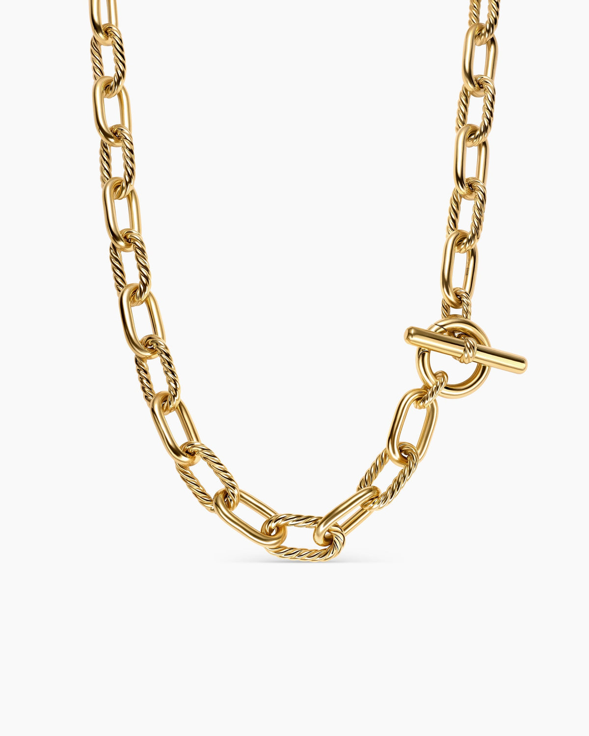 DY Madison® Toggle Chain Necklace in 18K Yellow Gold, 11mm
