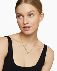 DY Madison® Elongated Chain Necklace in 18K Yellow Gold, 5mm
