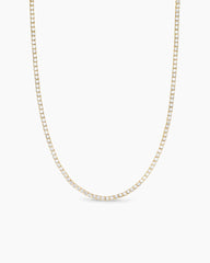 Tennis Necklace in 18K Yellow Gold with Diamonds, 3mm