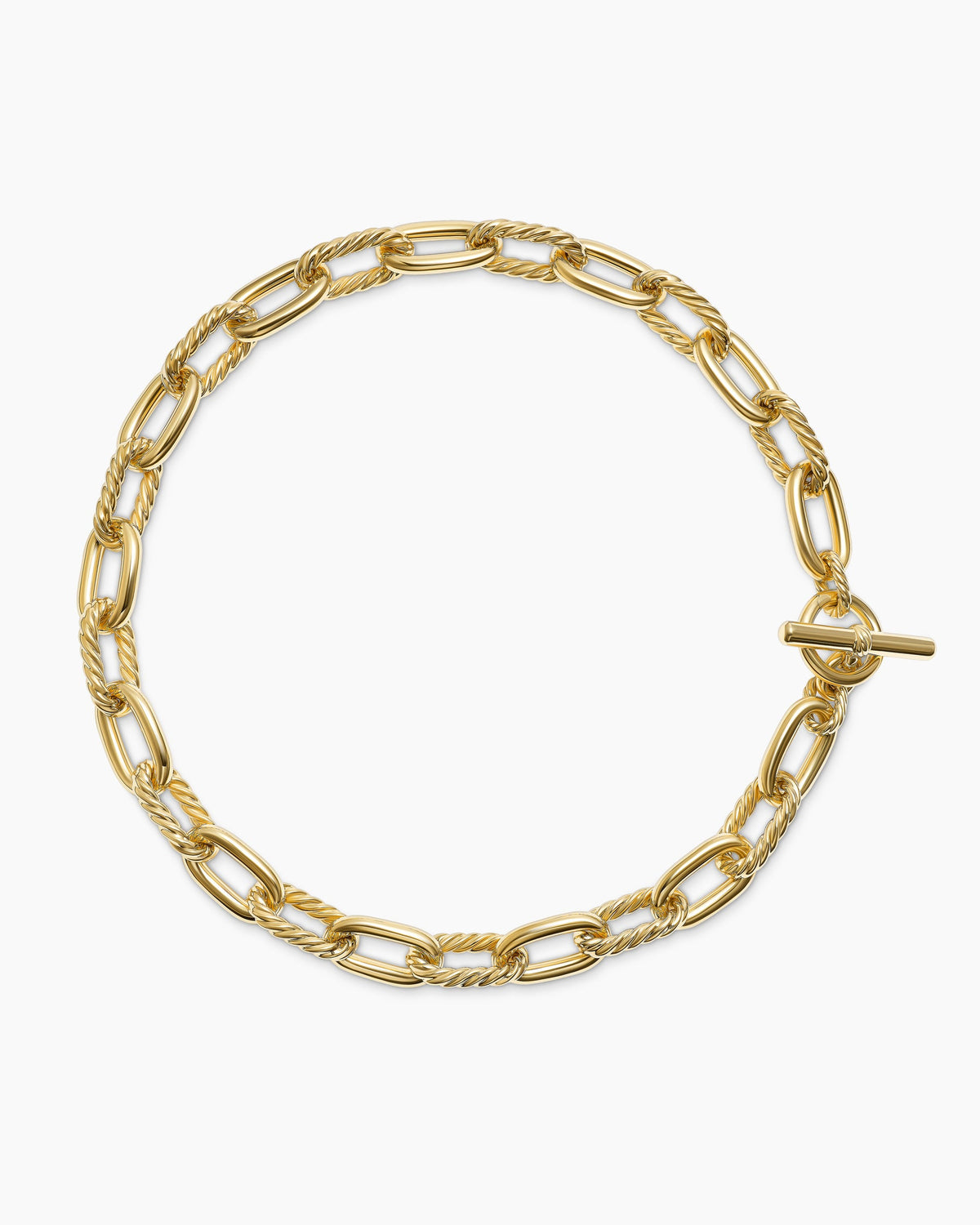 DY Madison® Toggle Necklace in 18K Yellow Gold, 13.5mm