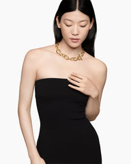 DY Mercer® Chain Necklace in 18K Yellow Gold with Diamonds, 20mm