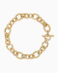 DY Mercer® Chain Necklace in 18K Yellow Gold with Diamonds, 20mm