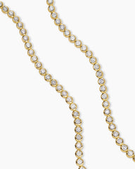 Tennis Necklace in 18K Yellow Gold with Diamonds, 4.7mm