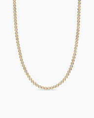 Tennis Necklace in 18K Yellow Gold with Diamonds, 4.7mm