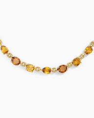 Marbella Toggle Necklace in 18K Yellow Gold with Citrine and Madeira Citrine