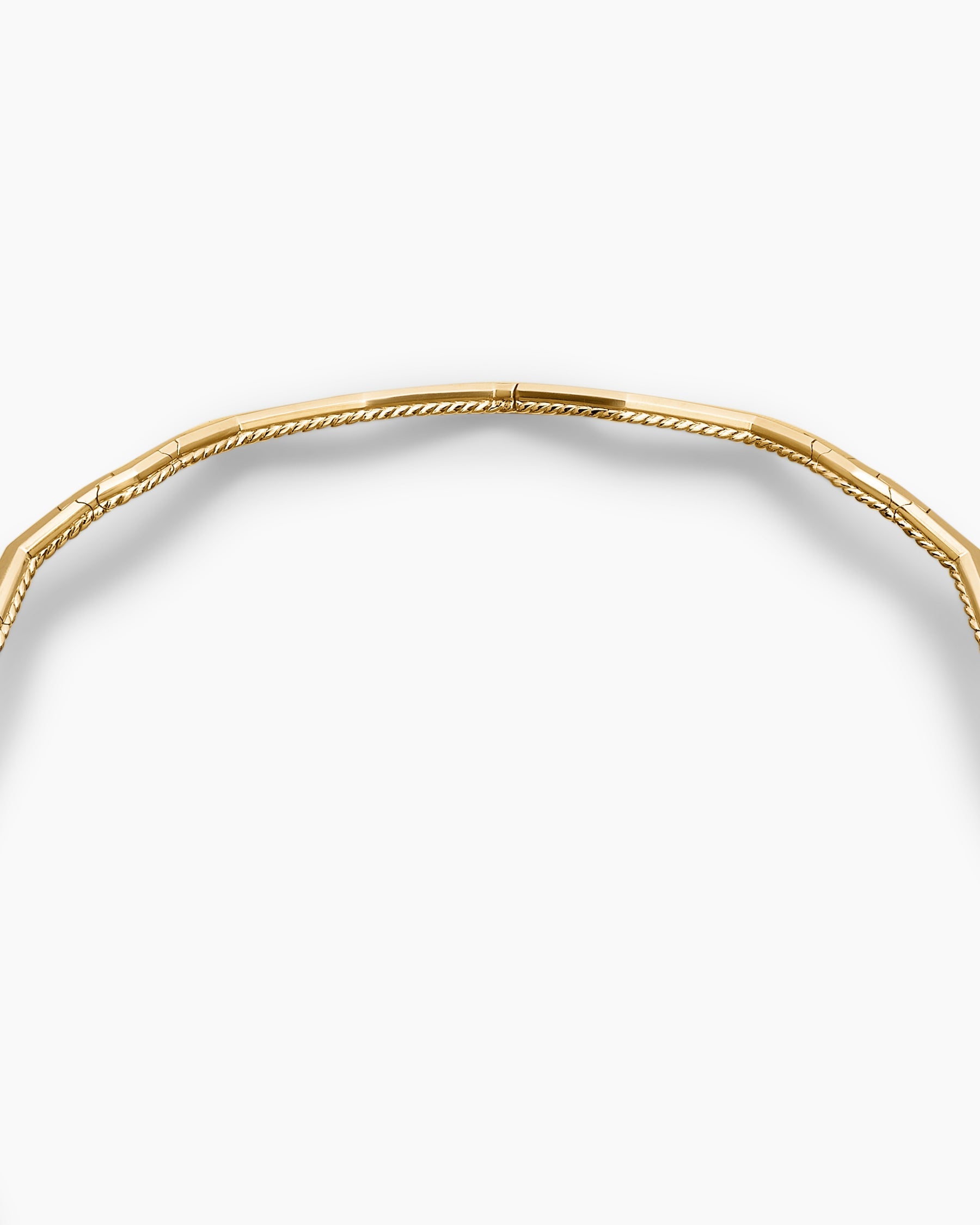 Zig Zag Stax™ Necklace in 18K Yellow Gold with Diamonds, 5mm
