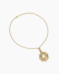 Zig Zag Stax™ Pendant Necklace in 18K Yellow Gold with Diamonds, 38mm