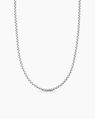 DY Bel Aire Color Box Chain Necklace in White Acrylic with 14K Yellow Gold, 2.7mm