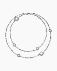Pearl Classics Station Chain Necklace in Sterling Silver, 3mm