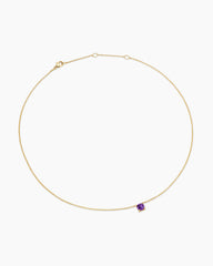 Micro Chatelaine® Pendant Necklace in 18K Yellow Gold with Amethyst, 5mm