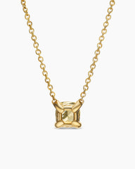 Micro Chatelaine® Pendant Necklace in 18K Yellow Gold with Champagne Citrine, 5mm