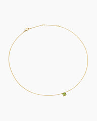 Micro Chatelaine® Pendant Necklace in 18K Yellow Gold with Peridot, 5mm