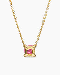 Micro Chatelaine® Pendant Necklace in 18K Yellow Gold with Pink Tourmaline, 5mm