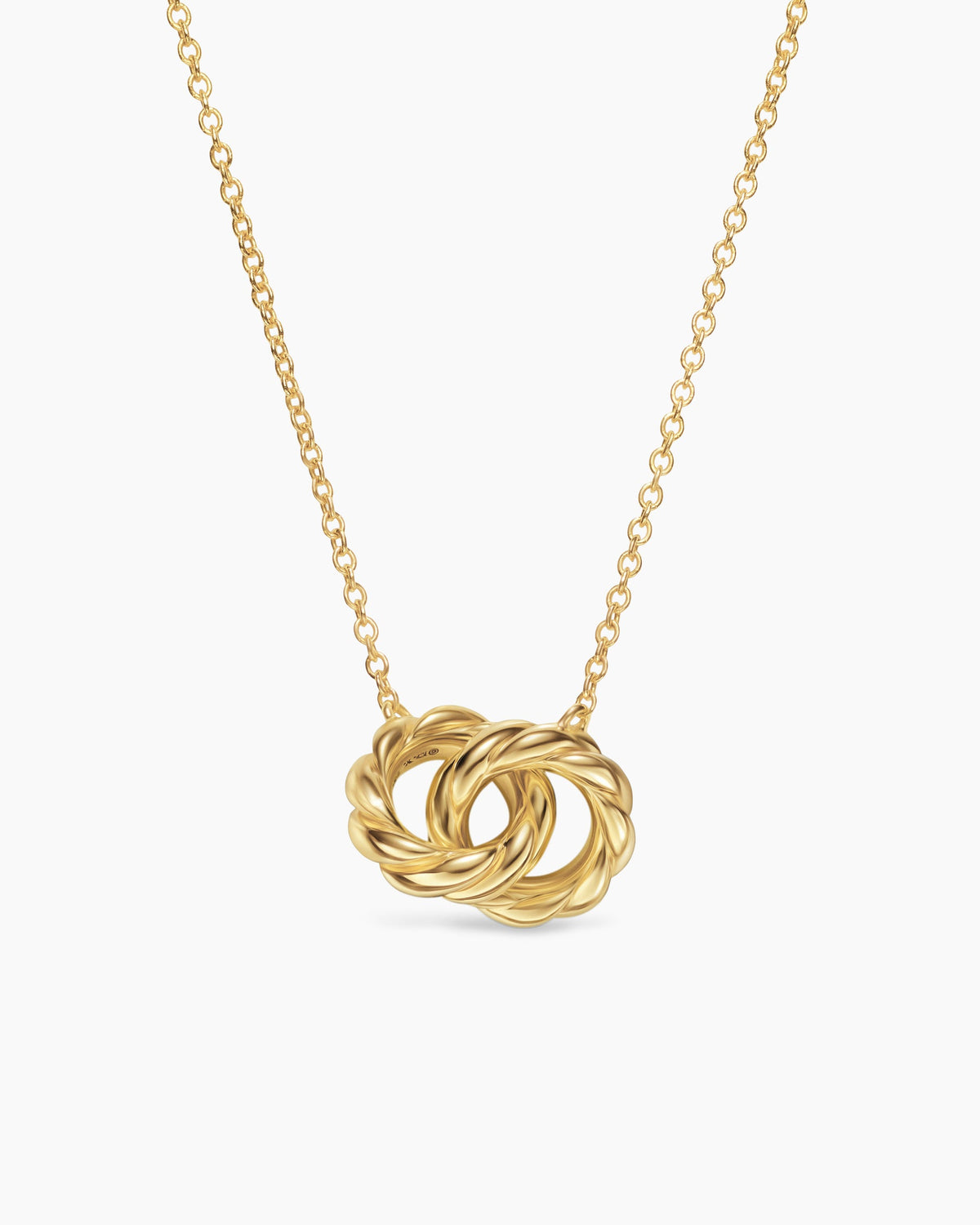 Sculpted Cable Chain Necklace in 18K Yellow Gold, 9mm