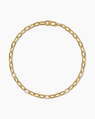 DY Madison® Chain Necklace in 18K Yellow Gold with Diamonds, 8.5mm