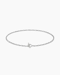 DY Madison® Pavé Diamond Toggle Chain Necklace in Sterling Silver, 3mm