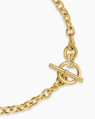 DY Mercer® Toggle Chain Necklace in 18K Yellow Gold with Diamonds, 8mm